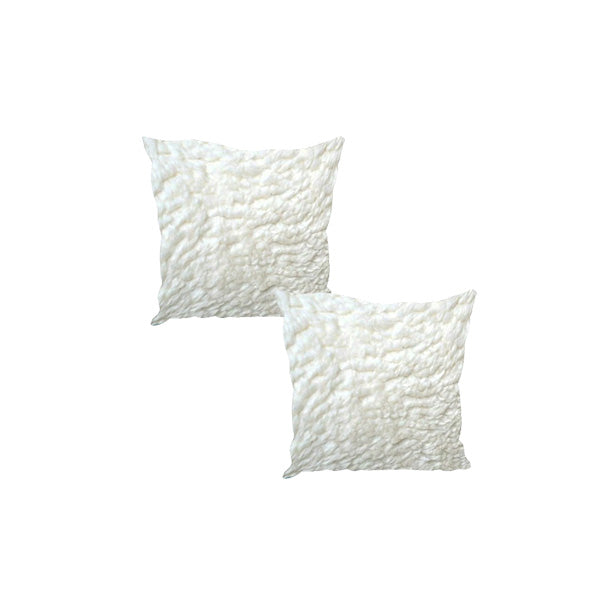 Premium Luxury Footstool with Cozy fur| off white Creamy Footstool Bench