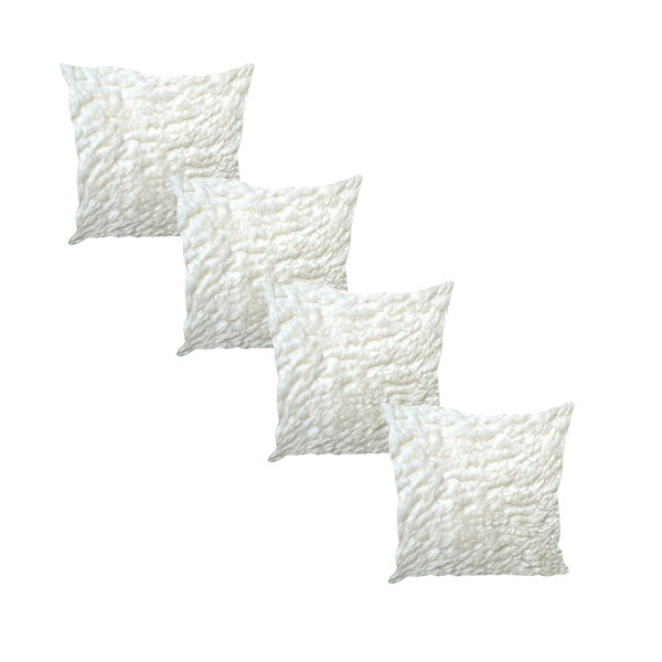 Premium Luxury Footstool with Cozy fur| off white Creamy Footstool Bench