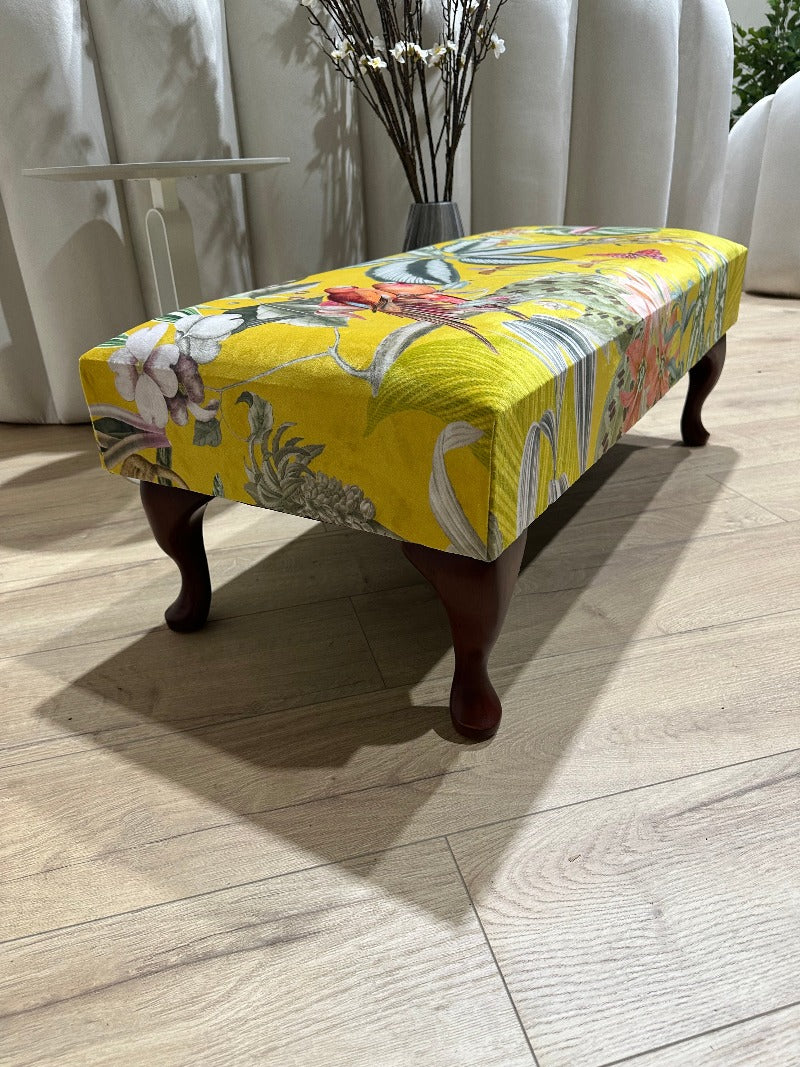 YELLOW Chesterfield Ottoman seat