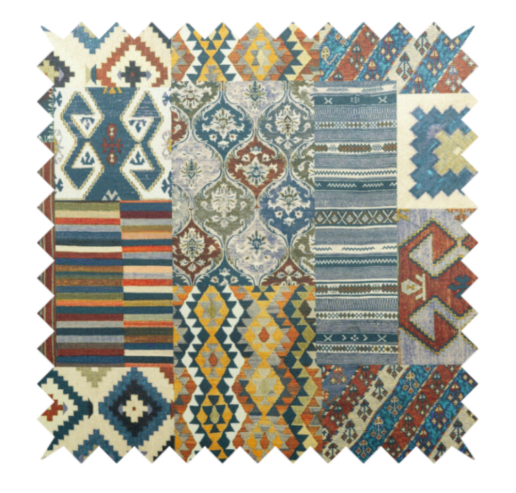 Patchwork printed fabric