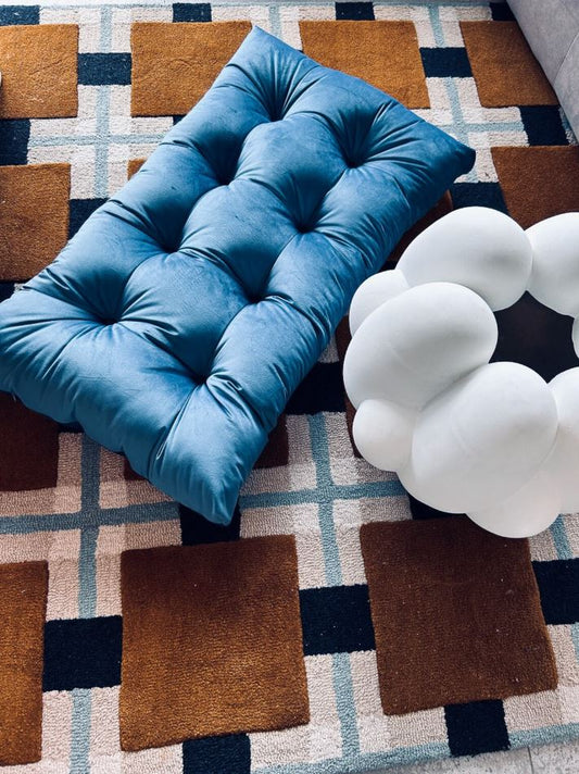 Multicolour small VELVET FLOOR SEATING