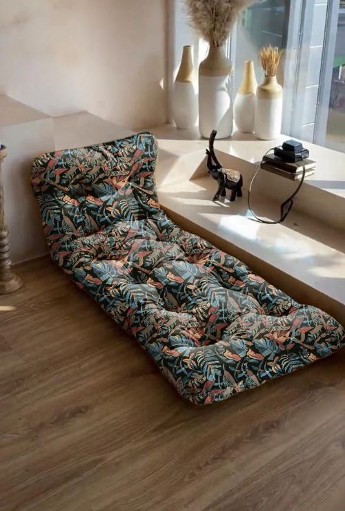 DEEP FOREST FLORAL FLOOR SEATING