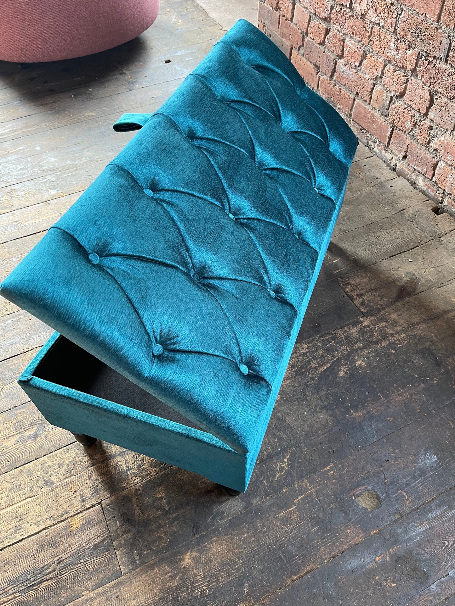 Made to measure teal storage