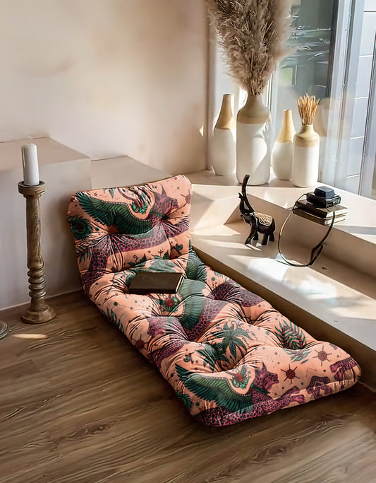 Lynx dragon velvet floor seating