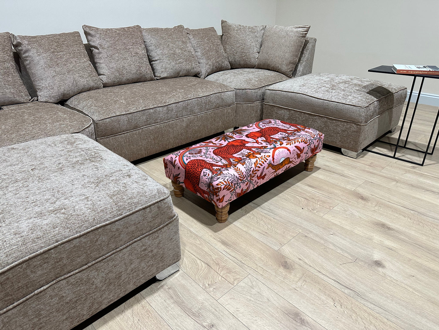 Conatact us | PREMIUM MADE TO MEASURE AVAILABLE PINK PRINTED ELEPHANT FOOTSTOOL | POUFFE FOOTSTOOL TABLE