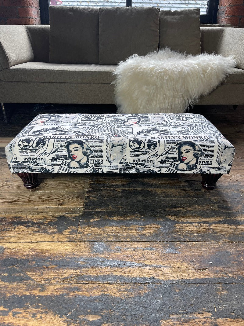 PREMIUM MONROE Handmade footstool