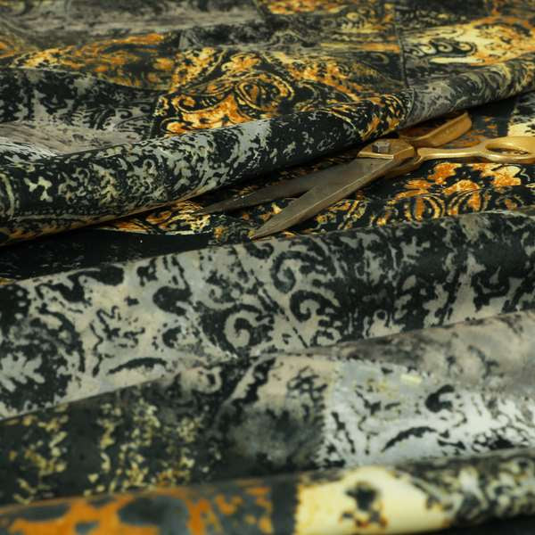 A00281 Black Golden Yellow