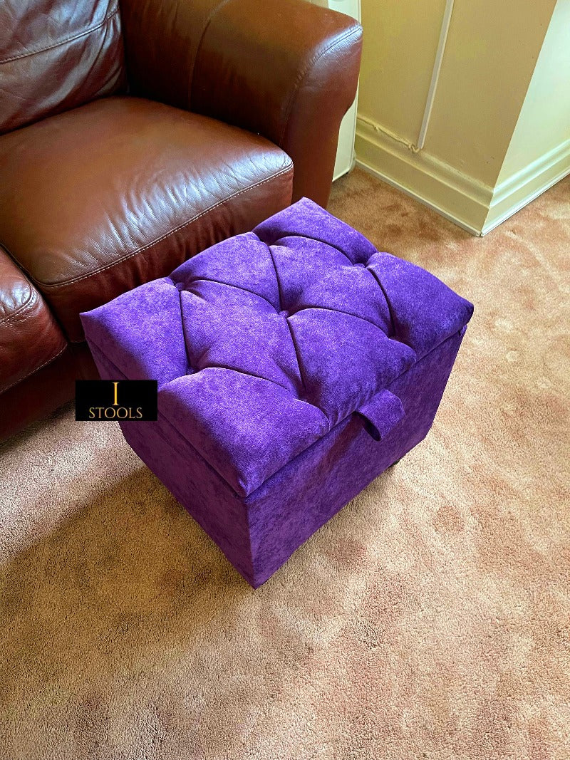 Purple Ottoman footstool