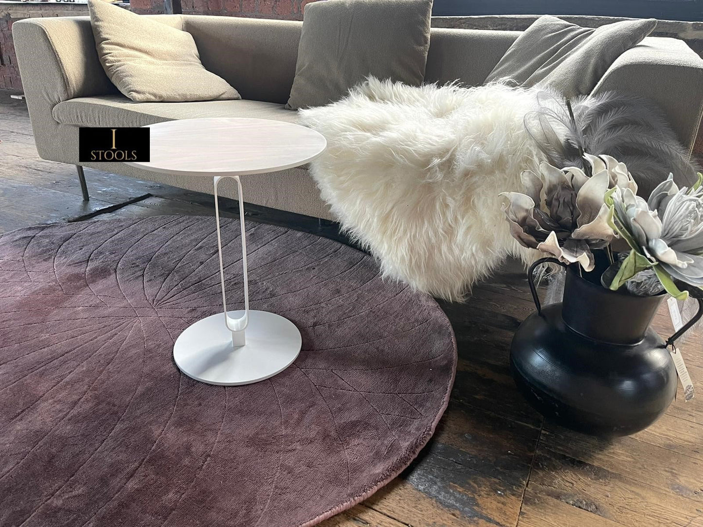 Sol White Side Table for Indoor and Outdoor Use