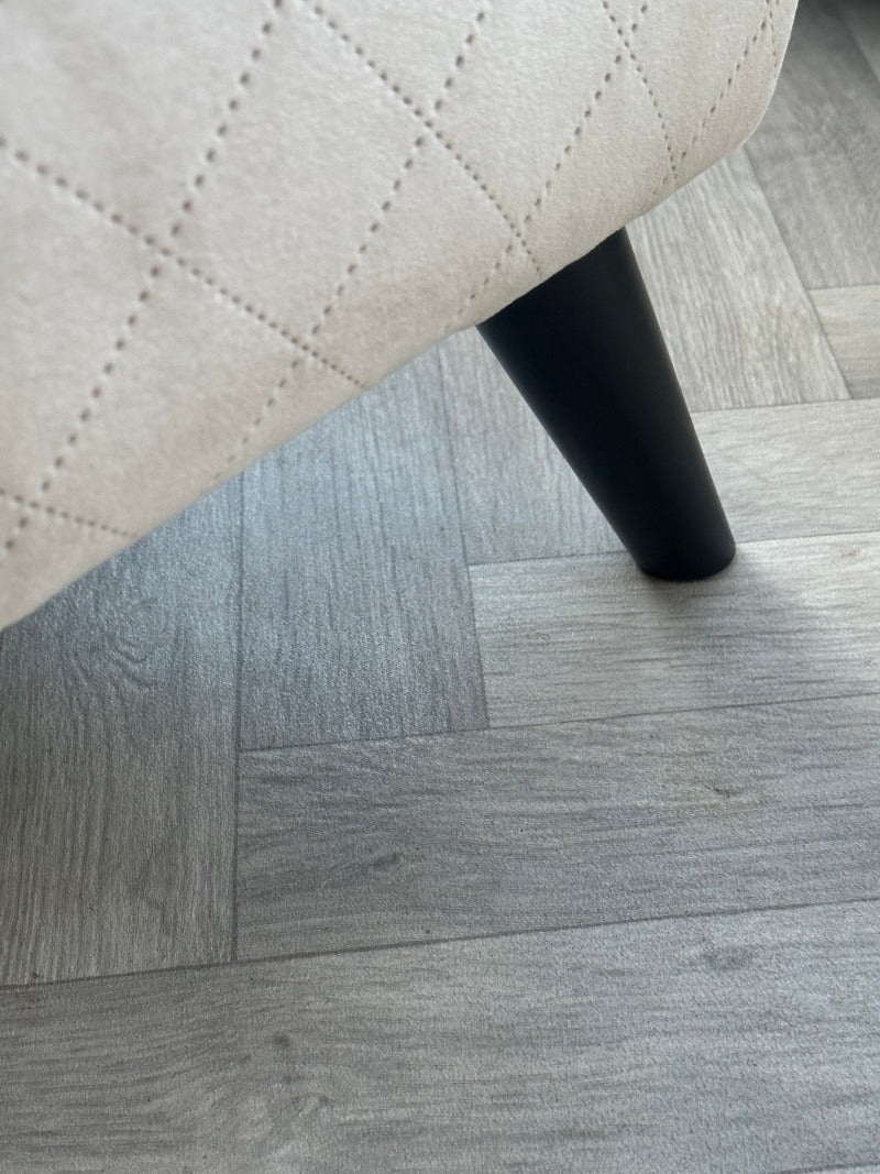 Premium off white creamy Ottoman footstool