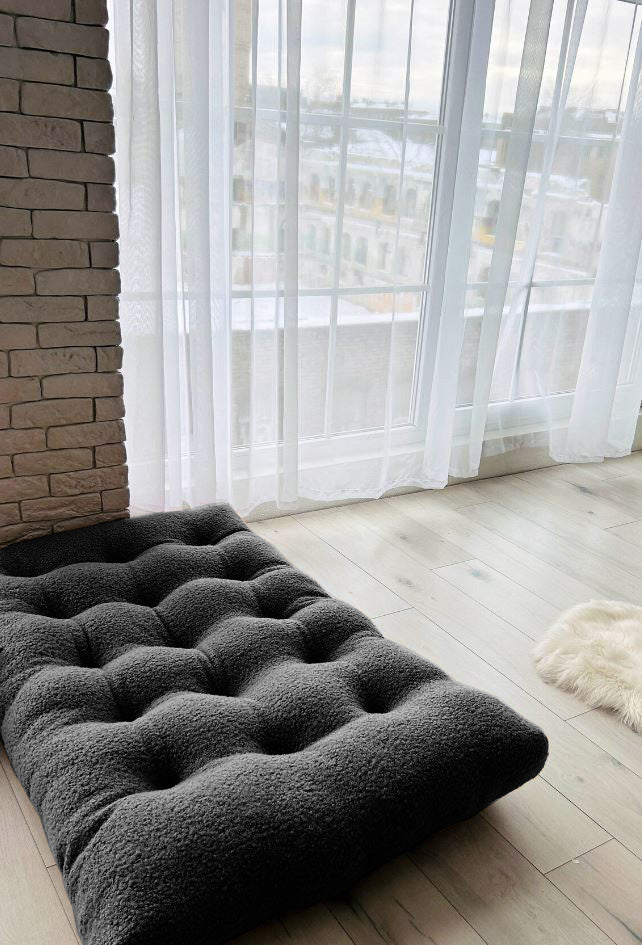 Teddy boucle Tufted floor seating