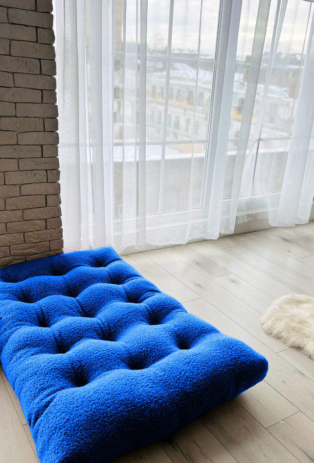 Teddy boucle Tufted floor seating