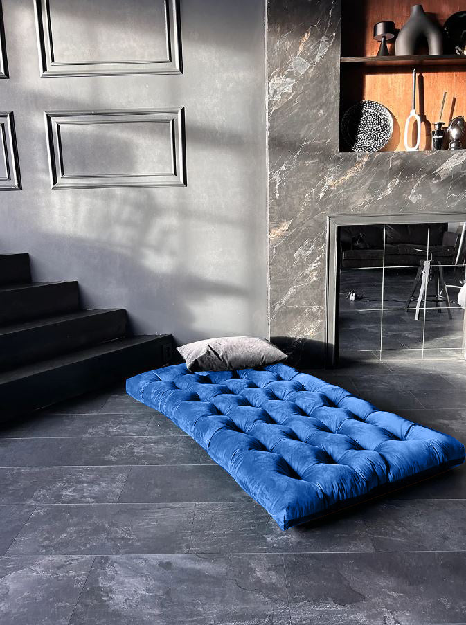 Multicolour Large velvet floor cushions