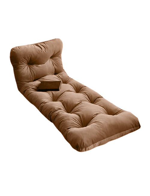 Brown Fluid velvet floor seating