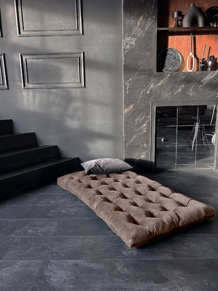 Multicolour Large velvet floor cushions
