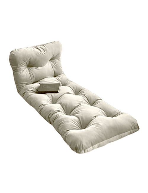 Cream Fluid velvet floor seating