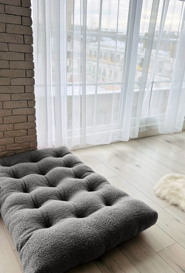 Teddy boucle Tufted floor seating