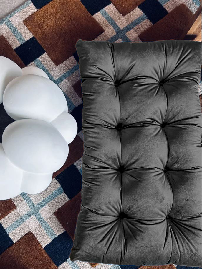 Multicolour small VELVET FLOOR SEATING