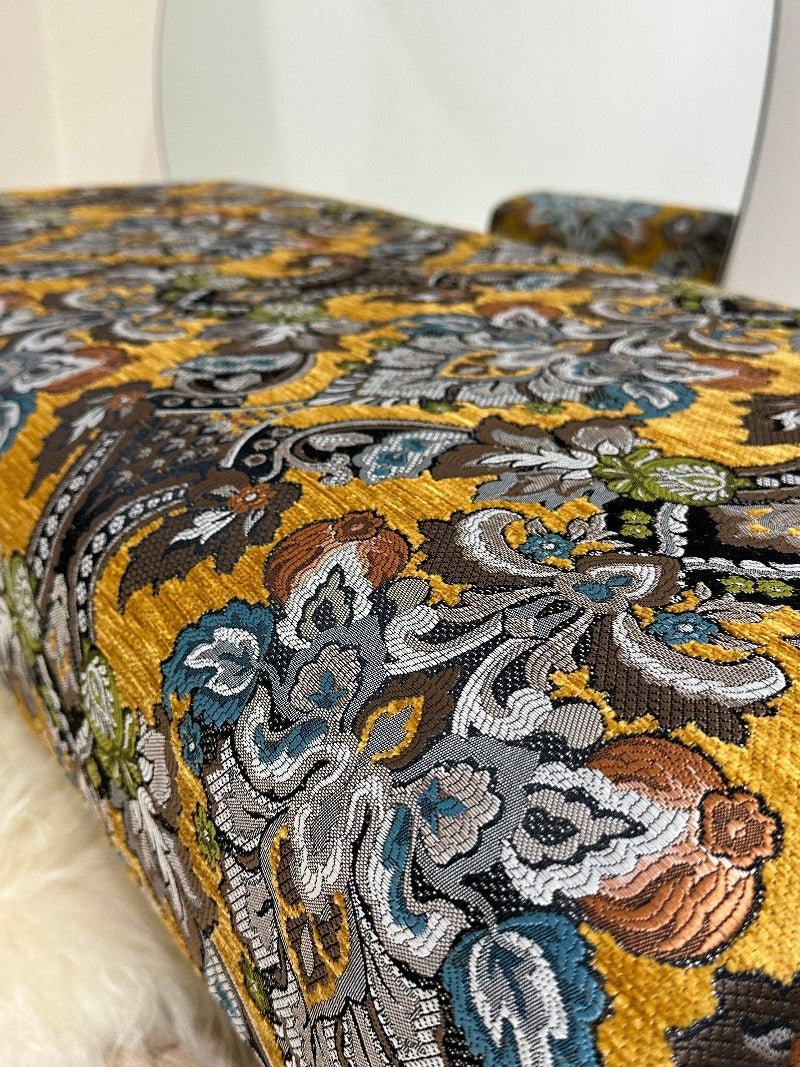 PREMIUM MUSTARD FOLD FLORAL Seating bench