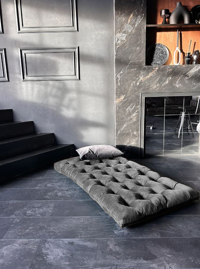 Multicolour Large velvet floor cushions