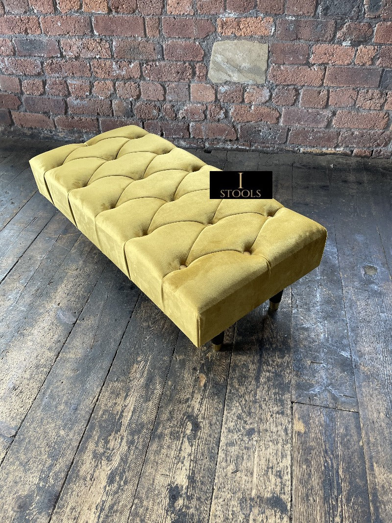 Mustard Gold Handmade footstool