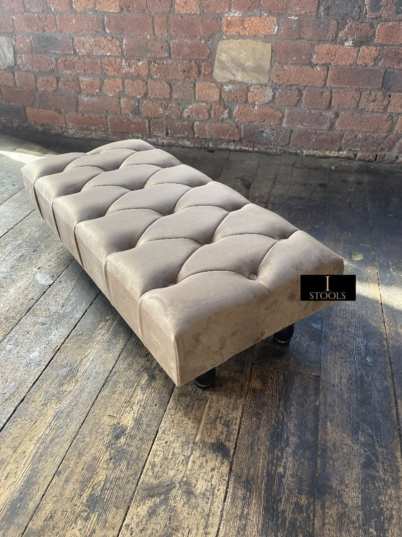 Non storage Chesterfield Footstool Bench, Pouffe footrest