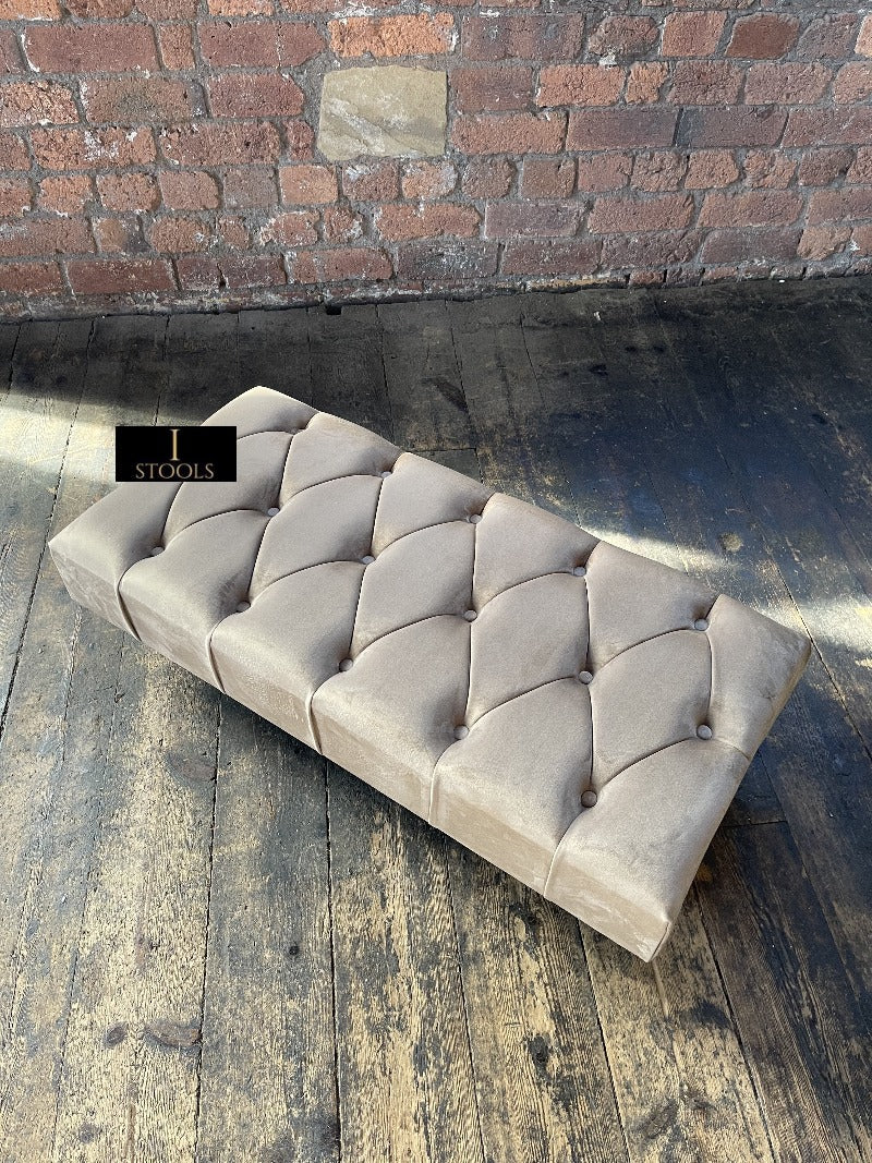 Champagne Beige Ottoman seat