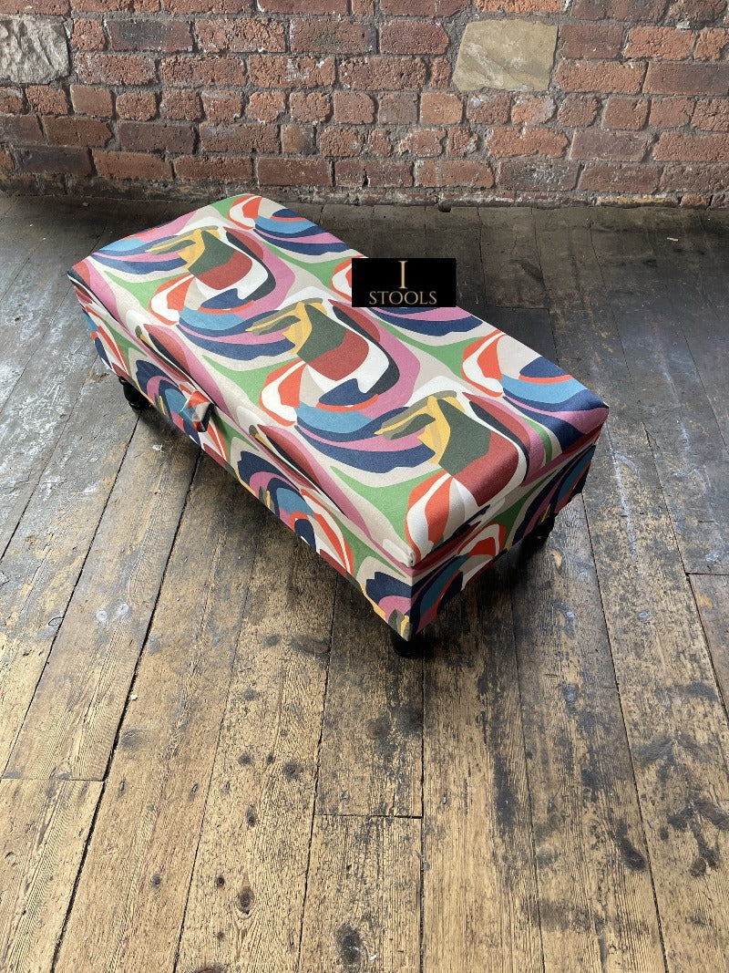 PREMIUM Multi Colour Ottoman footstool