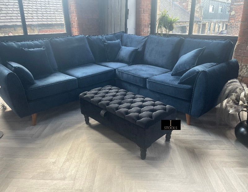 PREMIUM Black Footstool