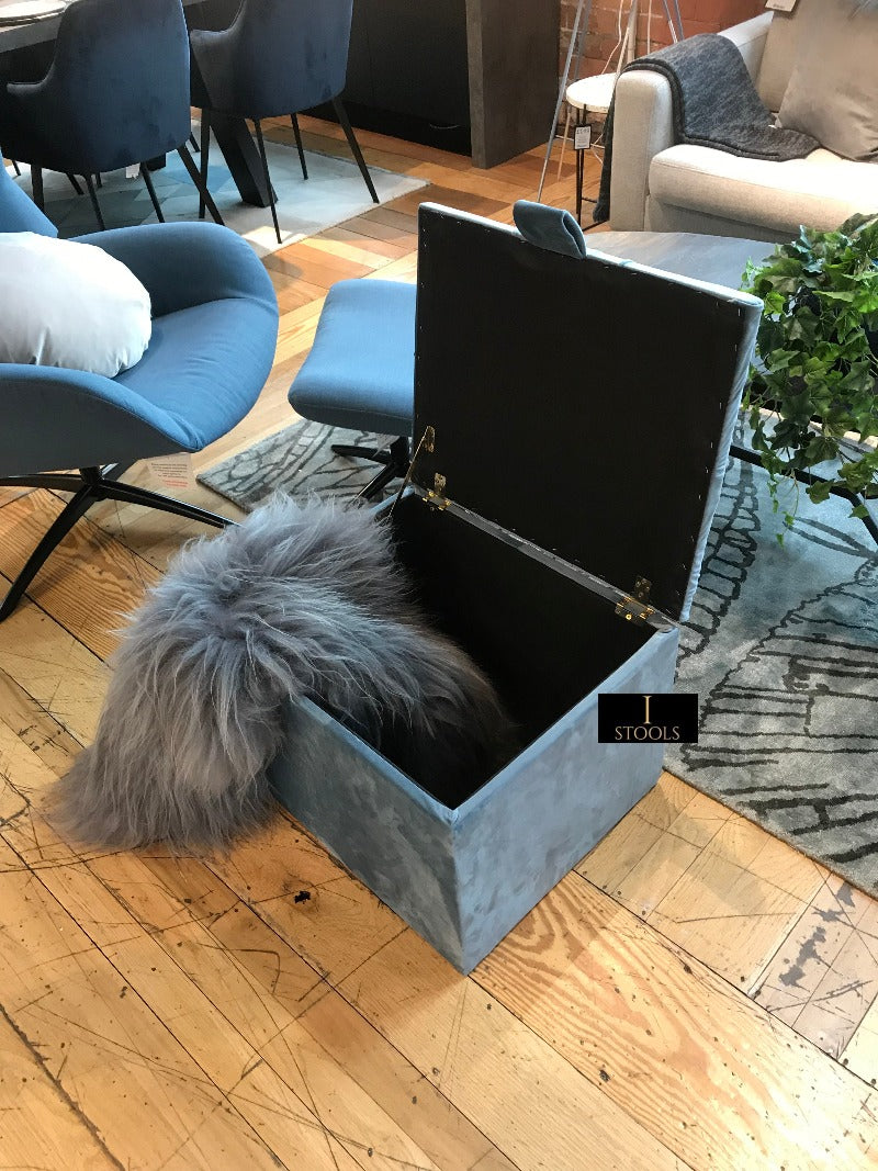 Duck Egg Blue coffee table Chesterfield Ottoman footstool