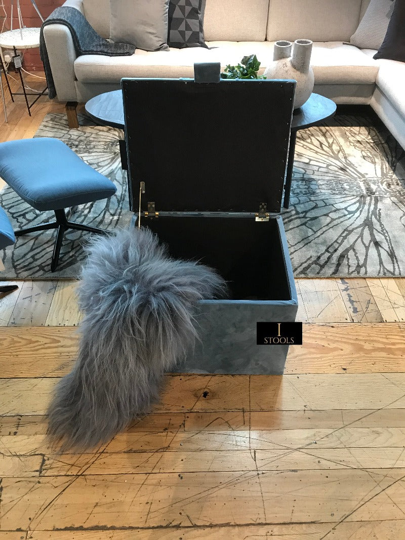 Duck Egg Blue coffee table Chesterfield Footrest