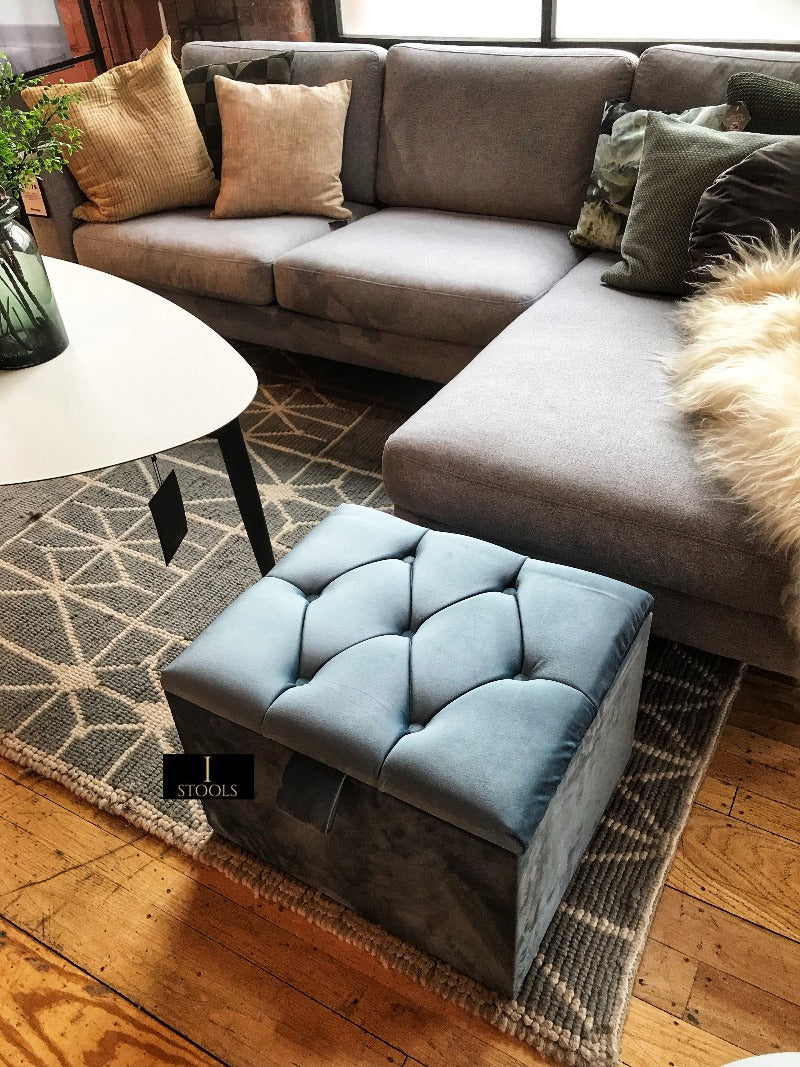 Duck Egg Blue coffee table Chesterfield Living room storage