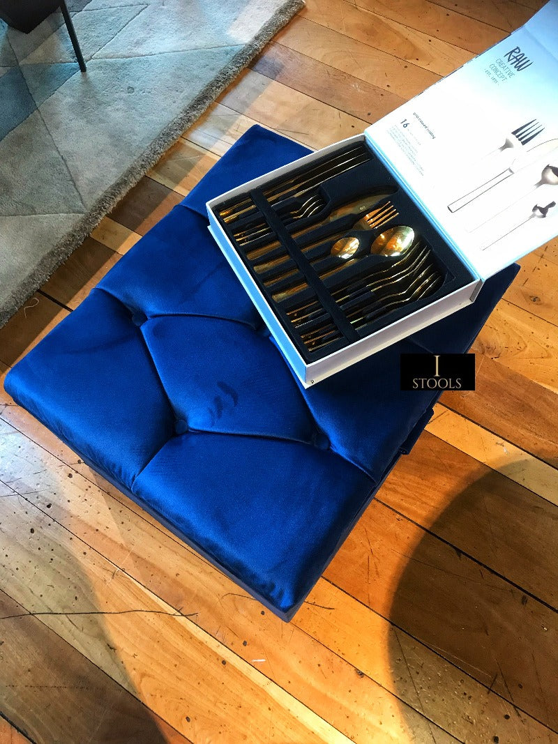 Navy Blue Ottoman seat
