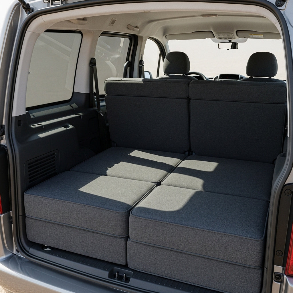 Lightweight modular foam cushions for Citroën Nemo camper conversion cushions only no base included