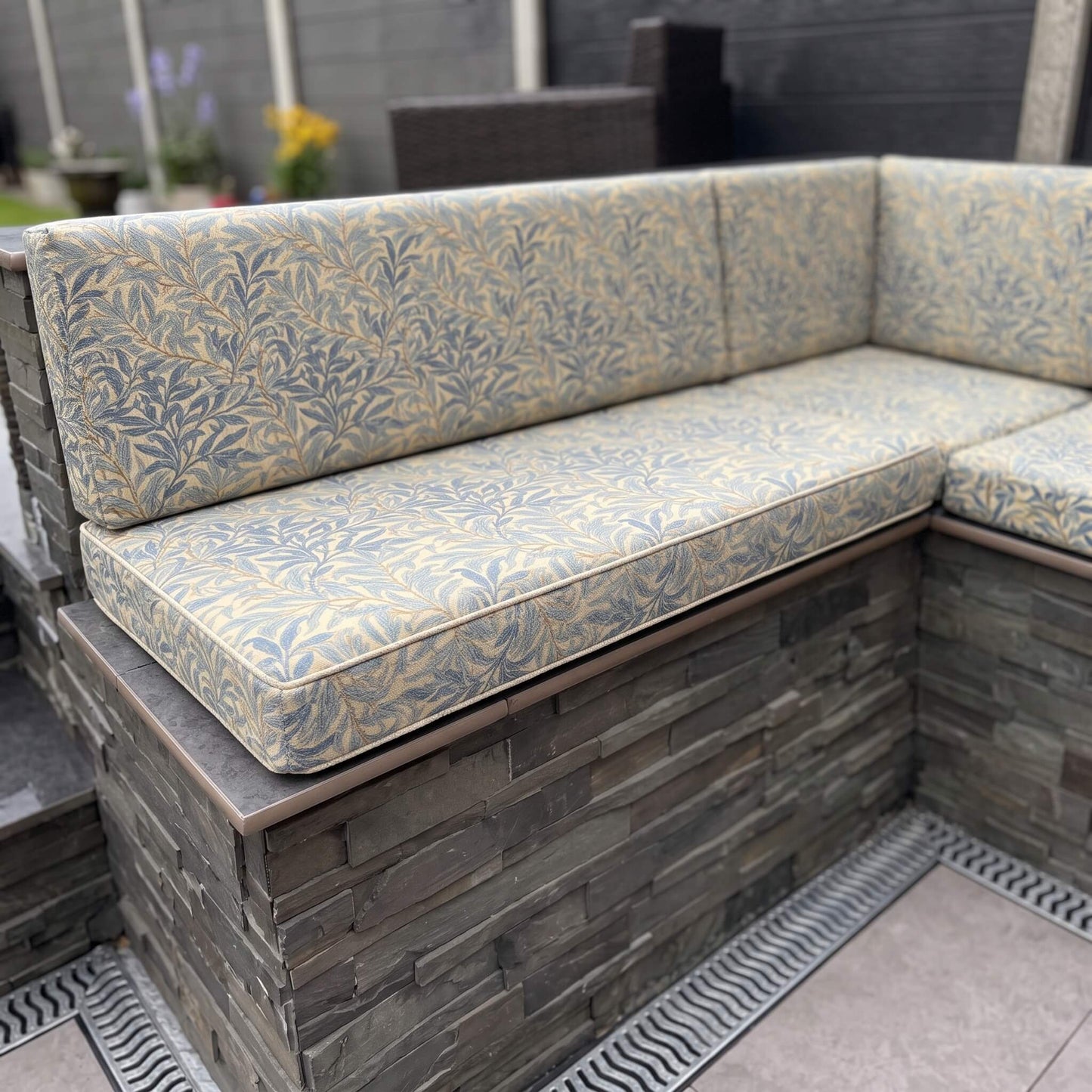 Made to Order Waterproof Corner Sofa Garden Cushions for Patio Seating