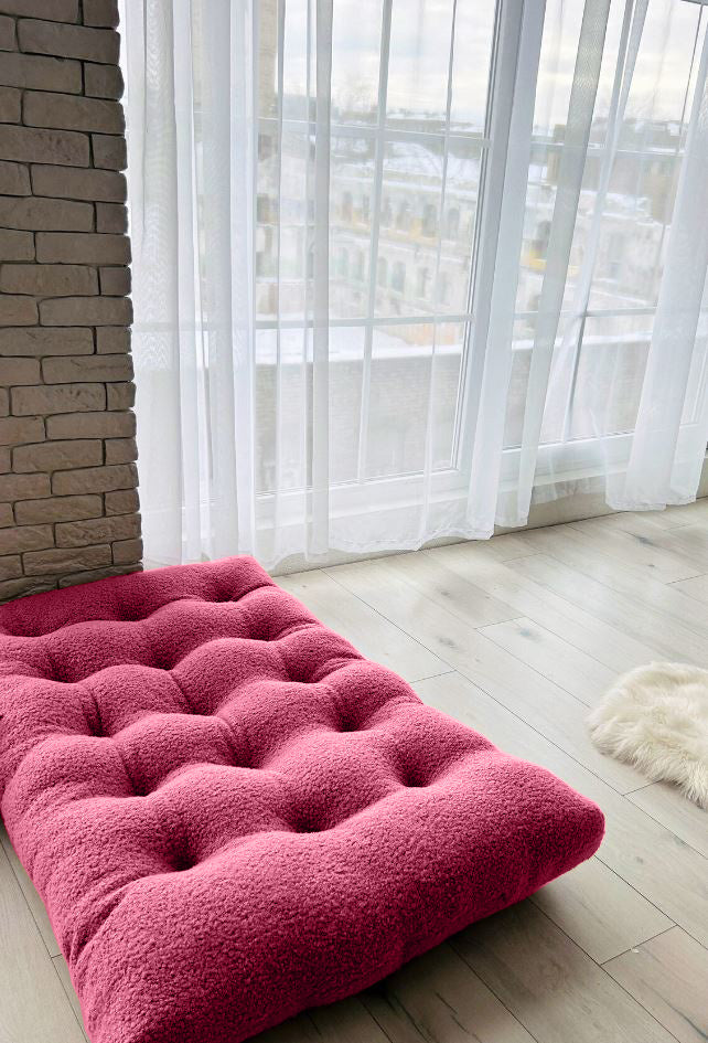 Teddy boucle Tufted floor seating