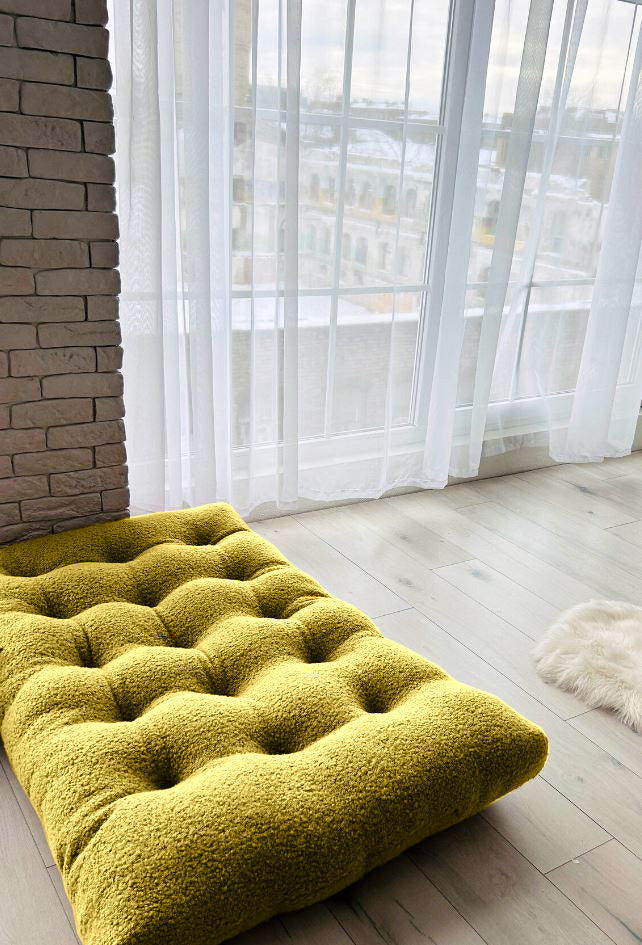 Teddy boucle Tufted floor seating