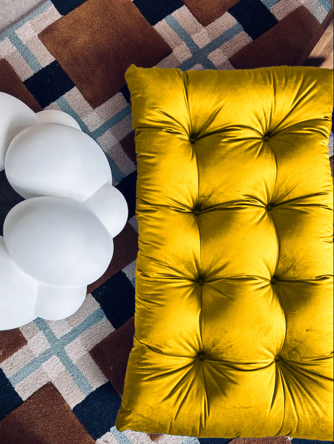 Multicolour small VELVET FLOOR SEATING