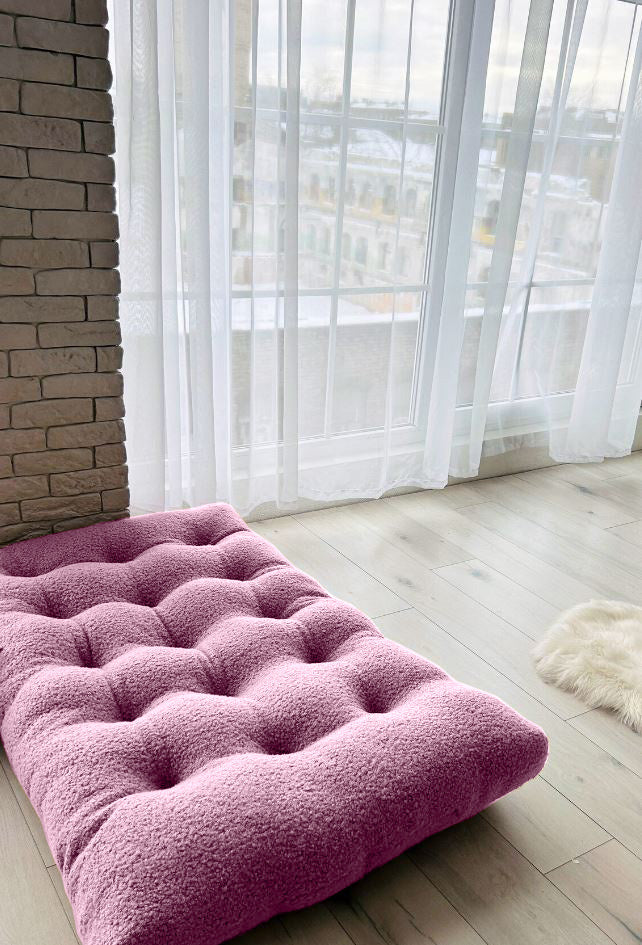 Teddy boucle Tufted floor seating