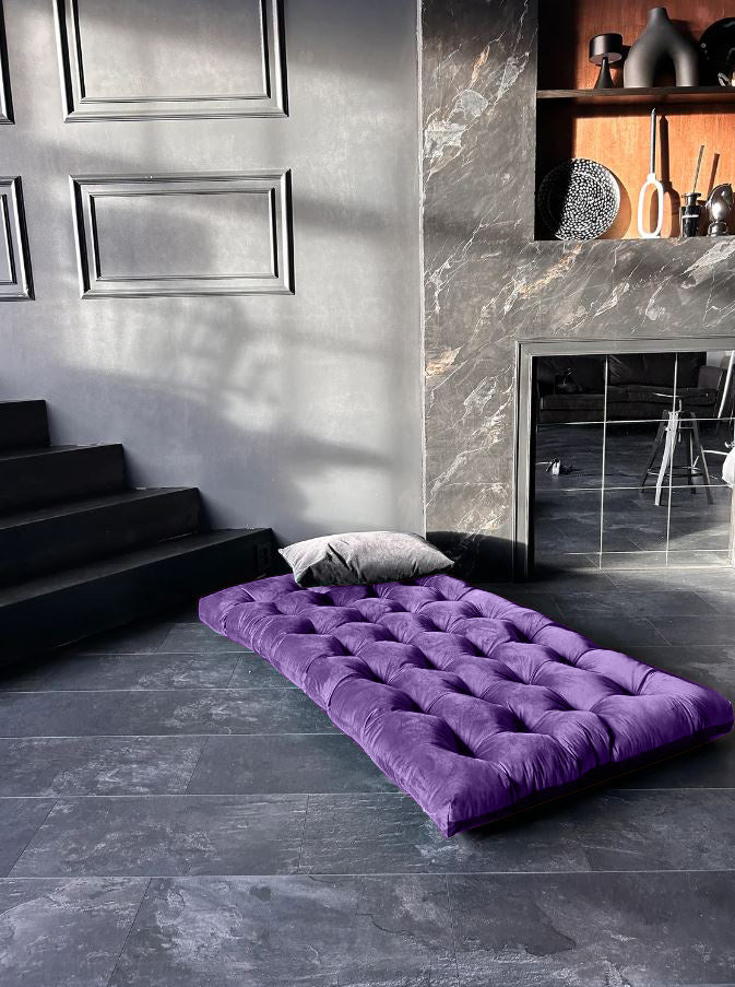 Multicolour Large velvet floor cushions