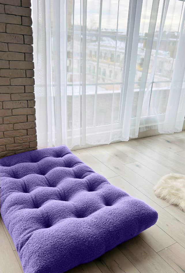 Teddy boucle Tufted floor seating