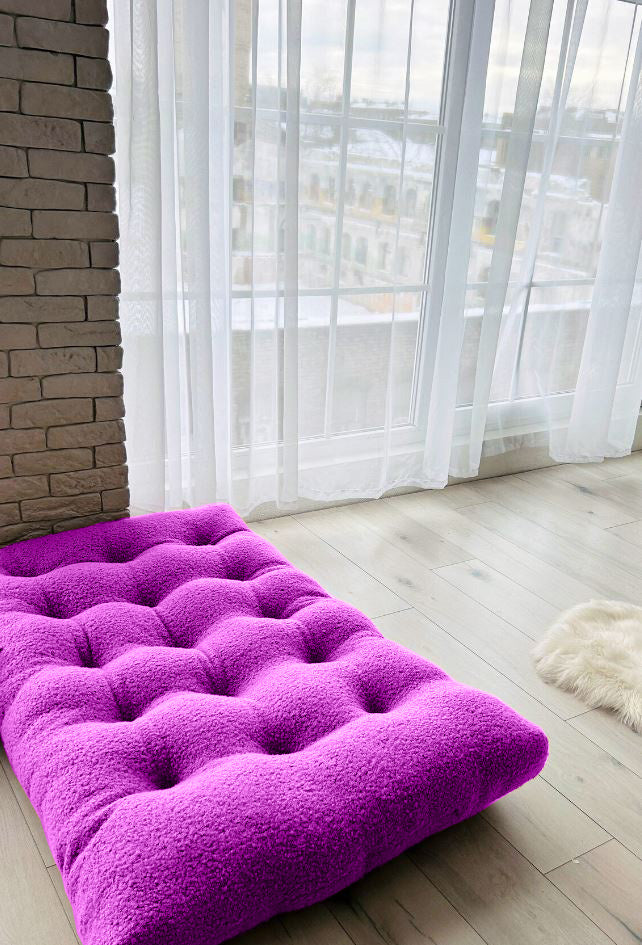Teddy boucle Tufted floor seating