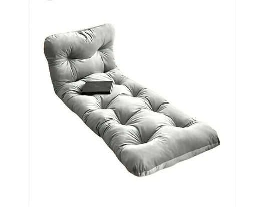 GREY FLUID VELVET FLOOR SEATING