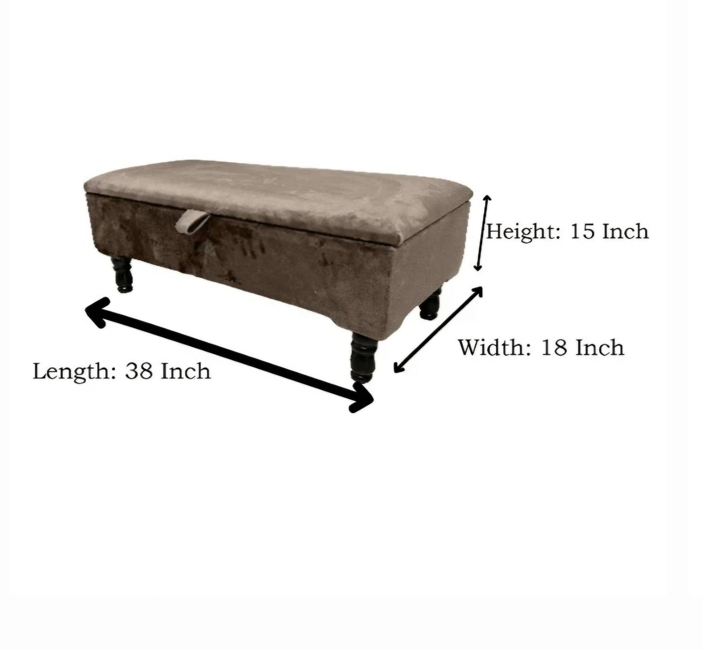 Plain lid storage coffee table | Ottoman Storage Bench