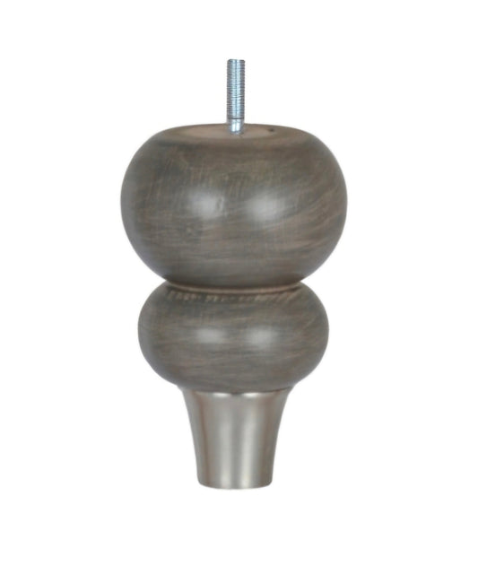 Grey silver cap legs