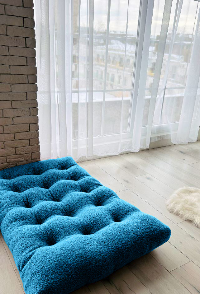 Teddy boucle Tufted floor seating