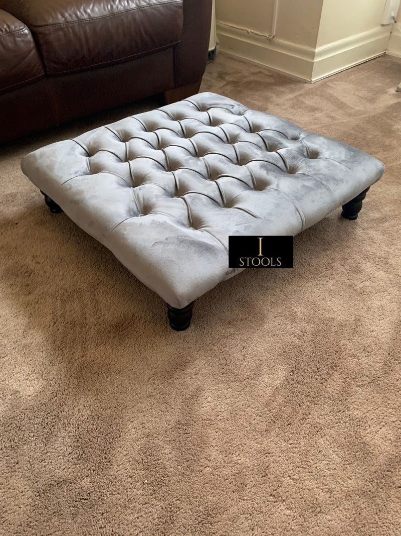 Elegant Looking Grey Footstool