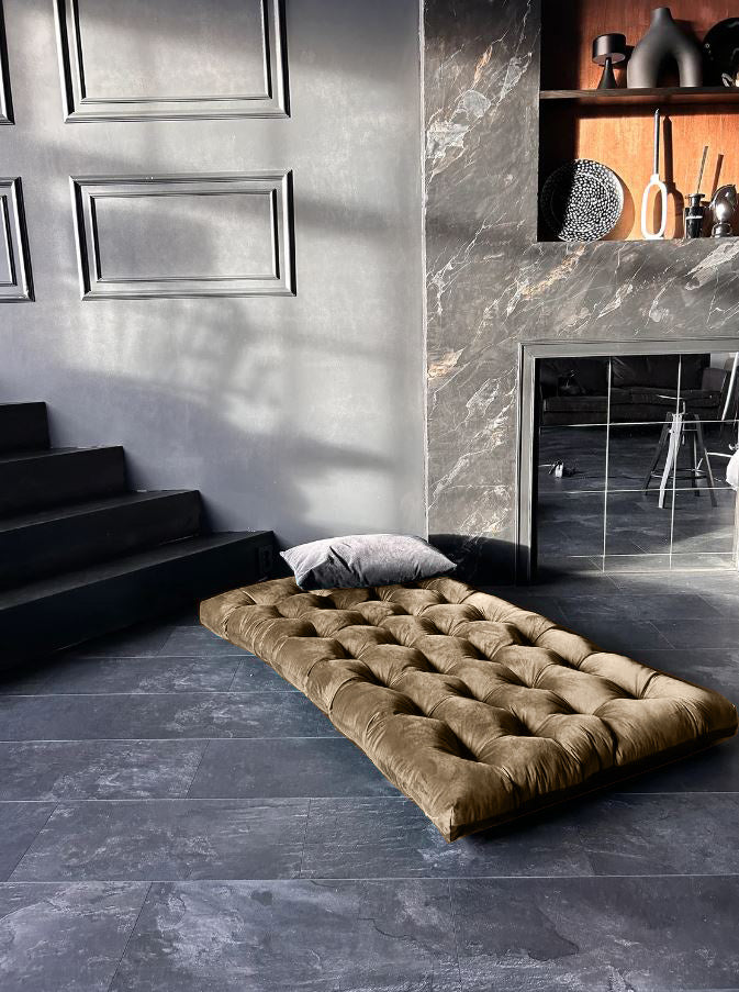Multicolour Large velvet floor cushions