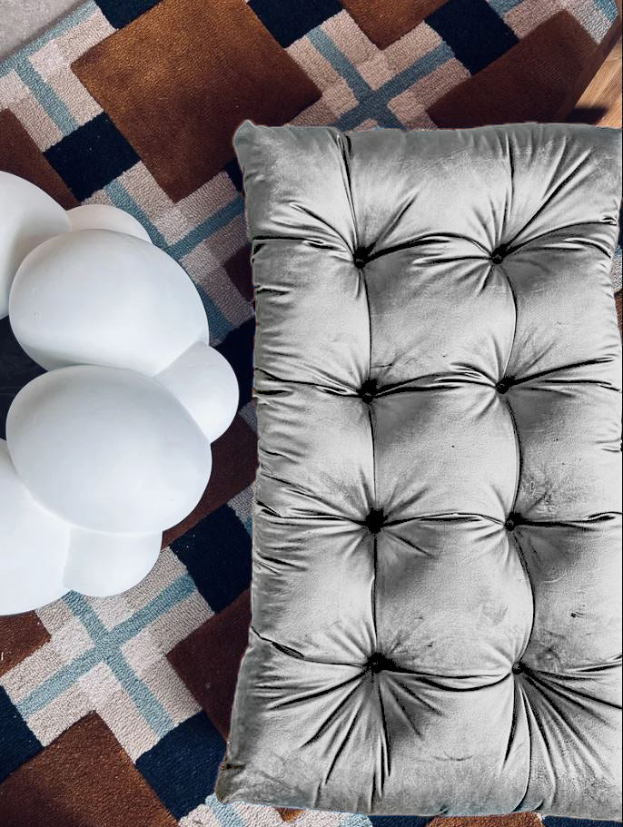 Multicolour small VELVET FLOOR SEATING