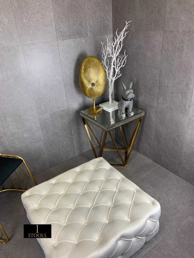 Creamy White Footstool